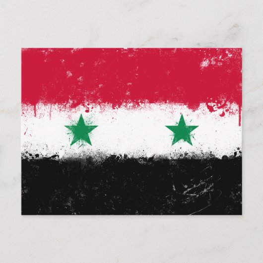 シリア国旗 ポストカード (正面)