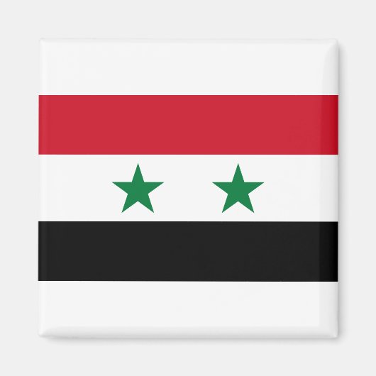 シリア国旗 マグネット (正面)