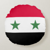 シリア国旗 ラウンドクッション (正面)