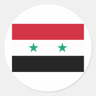 シリア国旗 ラウンドシール