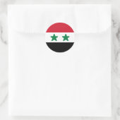 シリア国旗 ラウンドシール (バッグ)