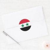 シリア国旗 ラウンドシール (封筒)