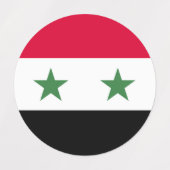 シリア国旗 ラベル (デザイン1)