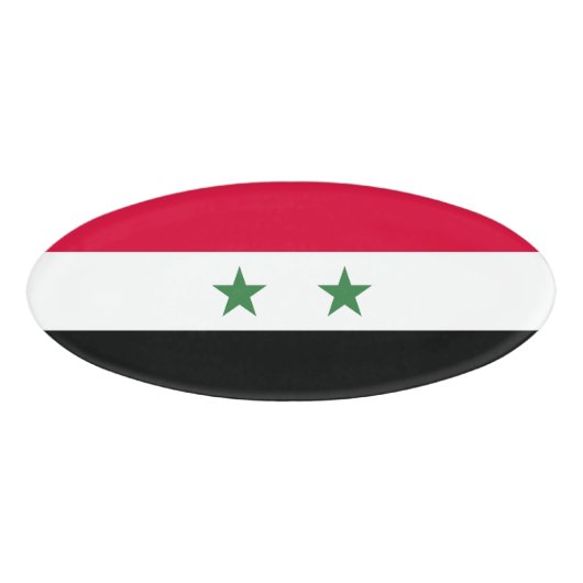 シリア国旗 名札 (正面)