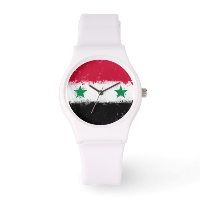 シリア国旗 腕時計 (正面)