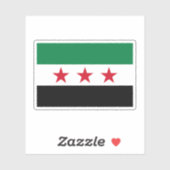 シリア国旗（2024年12月） シール (シート)