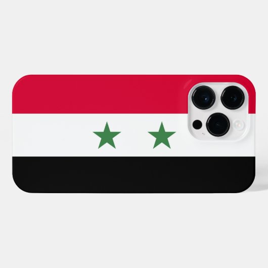 シリア国旗 iPhoneケース (裏面横)