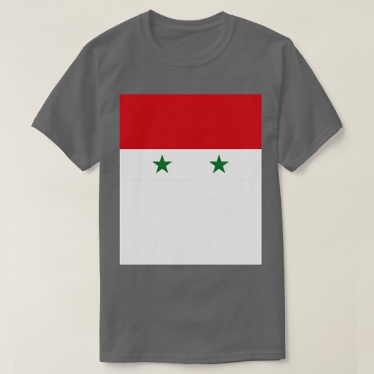 シリア国旗 Tシャツ (デザイン正面)