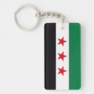 シリア国革命の新しい国旗の記号 キーホルダー