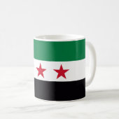 シリア国革命の新しい国旗の記号 コーヒーマグカップ (正面右)