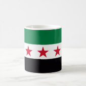 シリア国革命の新しい国旗の記号 コーヒーマグカップ (中央)