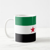 シリア国革命の新しい国旗の記号 コーヒーマグカップ (左)