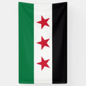 シリア国革命の新しい国旗の記号 横断幕 (縦)