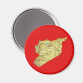 シリア地図マグネット マグネット (正面/裏面)