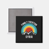 シリア家族休暇マッチングコーディネート マグネット (正面/裏面)