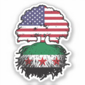 シリア系アメリカ人の根と冠の樹 シール (正面)