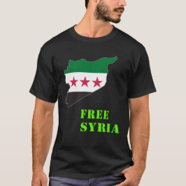 シリア、シリア、無料シリア国旗。 Tシャツ