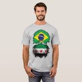 シリア・ブラジル 根と冠の樹 Tシャツ (正面フル)