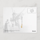 シリア,ベドウィンの男とラクダ ポストカード (裏面)