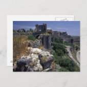 シリア、マルカブ城、十字軍の城 ポストカード (正面/裏面)