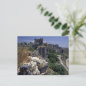 シリア、マルカブ城、十字軍の城 ポストカード (スタンド正面)