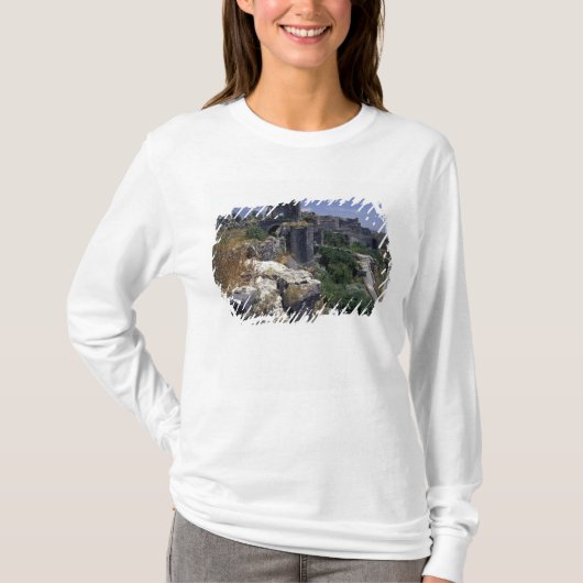 シリア マルカブ城 十字軍の城 Tシャツ (正面)