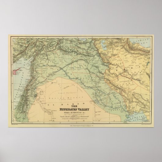 シリア,ユーフラテス谷 ポスター (正面)