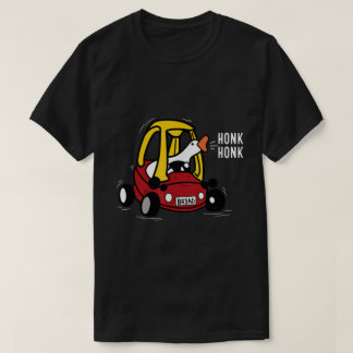 シリィグースの運転するメメデザイン ホンクホンク Tシャツ