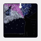 シリウスと過ごす夏の夜 メタルオーナメント (正面)