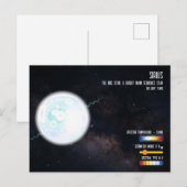 シリウス 宇宙 天文学 インフォグラフィック ポストカード (正面/裏面)