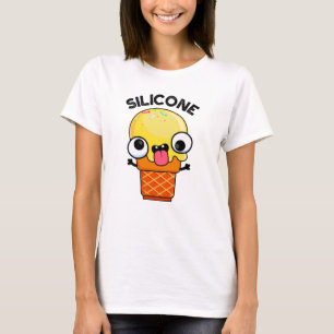 シリコンおもしろいアイスクリームコーンパン Tシャツ