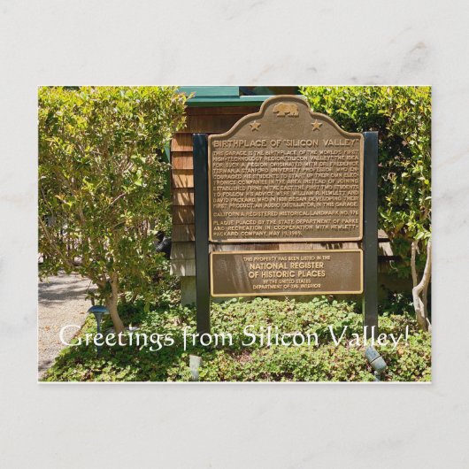 シリコンバレーからの挨拶!ポストカード ポストカード (正面)