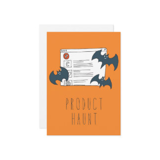 シリコンバレーのグリーティングカードのみ： ProductHaunt カード