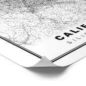 シリコンバレーの地図 ポスター (角)