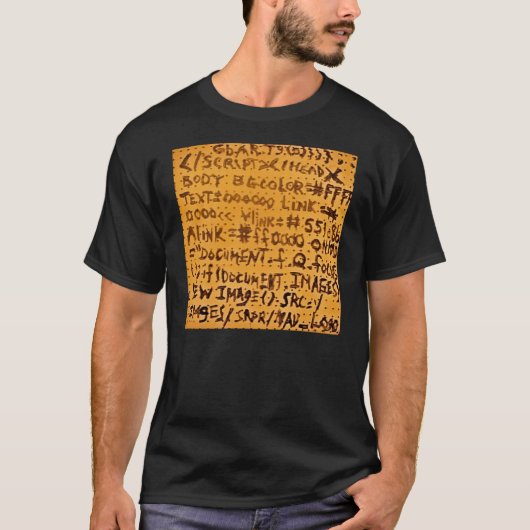 シリコンバレーの検索エンジンのソースコード Tシャツ (正面)