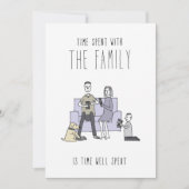 シリコン・バレーの挨拶状でだけ: 家族の時間 カード (正面)