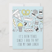 シリコン・バレーの挨拶状でだけ: 昼食 カード (正面)