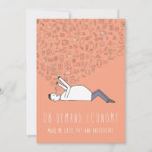 シリコン・バレーの挨拶状でだけ: 要求に応じて カード (正面)