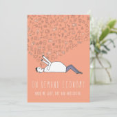 シリコン・バレーの挨拶状でだけ: 要求に応じて カード (スタンド正面)