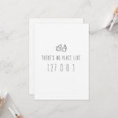 シリコン・バレーの挨拶状でだけ: 127.0.0.1 カード (正面/裏面インサイチュ)