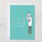 シリコン・バレーの挨拶状でだけ: 30歳 カード (正面)
