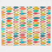 シリッシュツリーズイカット フリースブランケット (正面(横))