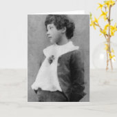 シリル・ワイルド、C.1890 カード (黄色い花)
