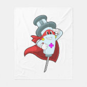 シリンジとナースとしての英雄 フリースブランケット (正面)