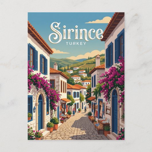 シリンジェの路地 トルコ ポストカード (正面)
