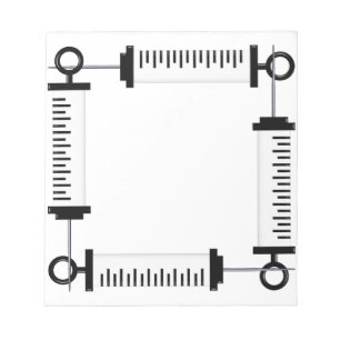 シリンジメモ帳 ノートパッド