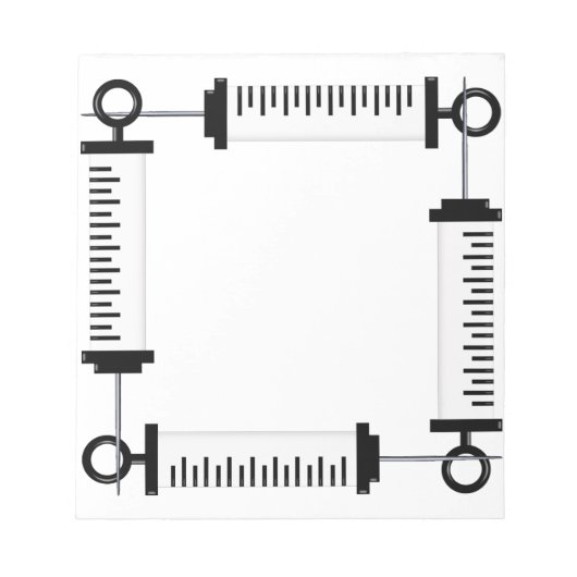 シリンジメモ帳 ノートパッド (正面)
