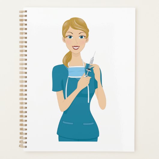 シリンジ付き笑顔のナース プランナー手帳 (正面)