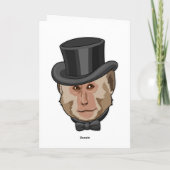 シリンダーのかぶったサル カード (裏面)