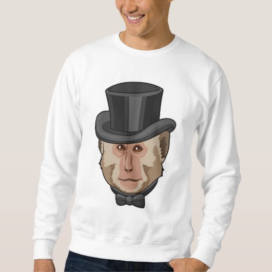 シリンダー付きサル スウェットシャツ (正面)